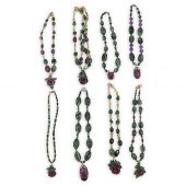 (8 PC) PAULETTE RUBY AND SEMI