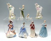 8 PC ROYAL DOULTON FIGURES: 1)
