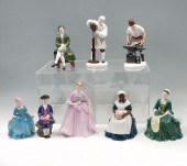 8 PC. ROYAL DOULTON FIGURINES