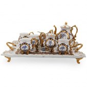 (8 PC) SEVRES-STYLE PORCELAIN