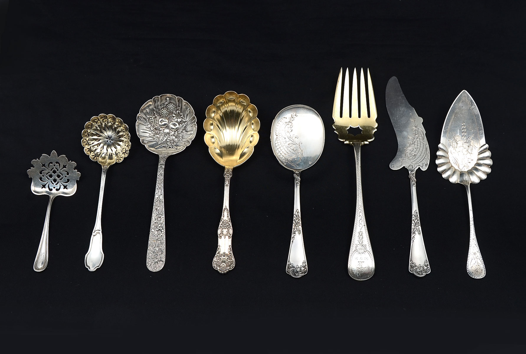 8 PC. STERLING SERVING