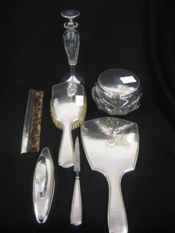 8 pc. Sterling Silver Dresser Set