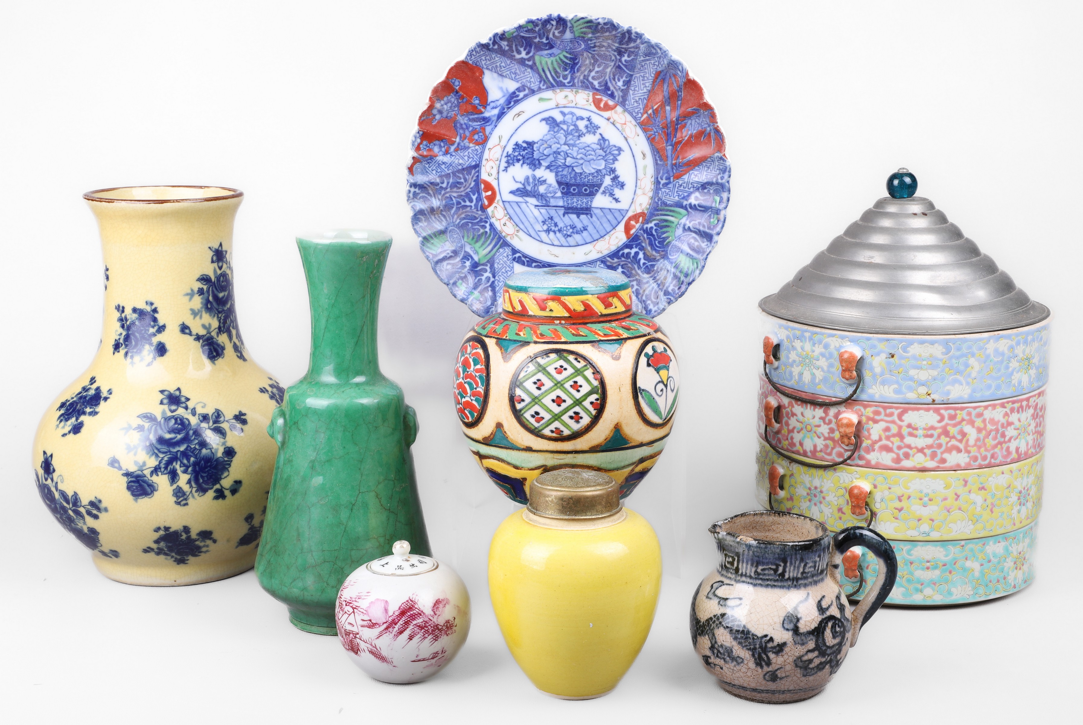 (8) Pcs Asian porcelain &