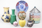 (8) Pcs Asian porcelain & pott