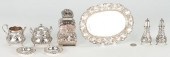8 PCS. ASSORTED SILVER HOLLOWA