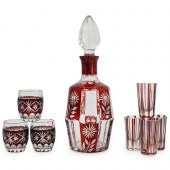 (8 PCS) BOHEMIAN DECANTER SETD