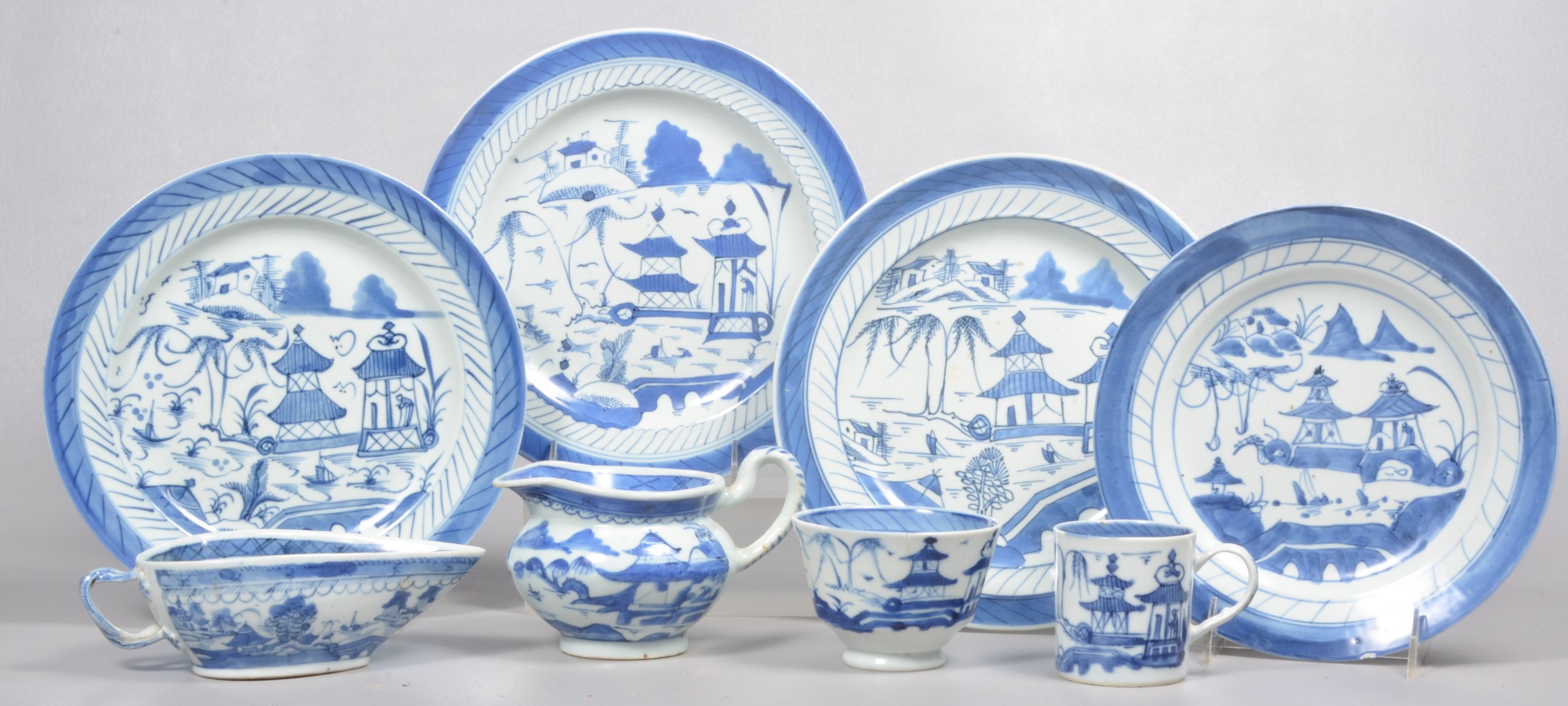 (8) Pcs Chinese Canton porcelain,