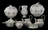(8 PCS) FRENCH FAIENCE DISHES
