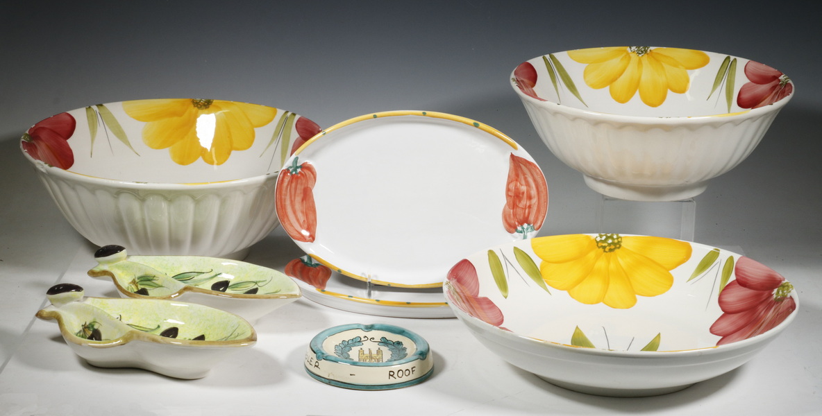(8 PCS) ITALIAN POTTERY DISHES