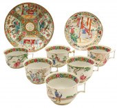 8 PCS OF CHINESE ROSE FAMILLE