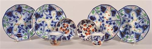8 PCS. OF GAUDY IRONSTONE