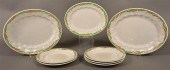 8 PCS. OF GREEN WHEAT PATTERN