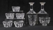 (8) Pcs Orrefors crystal, c/o