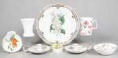 (8) Pcs porcelain, c/o pair of