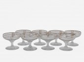 8 PCS, SILVER OVERLAY SHERBET