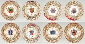 8 PCS.CAPODIMONTE ARMORIAL POR