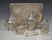 (8) PERSIAN .875 SILVER TEA &