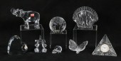 8 PIECE CRYSTAL LOT STEUBEN, B