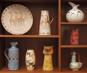 8 PIECE GROUP ITALIAN CERAMICS