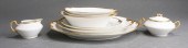 8-PIECE M. REDON LIMOGES GILT