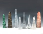 8 PIECE OBELISK COLLECTION: 1)