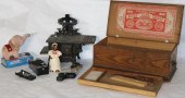 8-PIECE TOY LOT, EARLY TO LATE