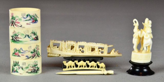(8) Pieces Asian & Indian Carved
