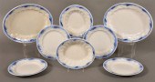 8 PIECES OF BLUE WHEAT PATTERN