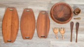 8 PIECES OF WOODEN KITCHENWARE