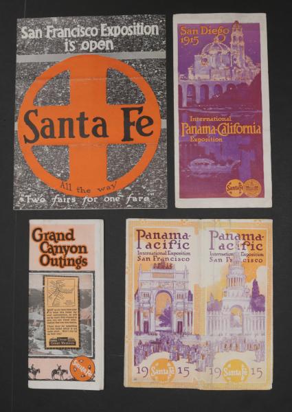 8 PIECES SANTA FE RAILROAD EPHEMERA
