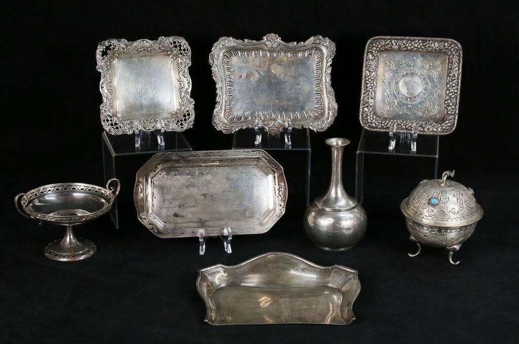 8 PIECES STERLING WHITING,