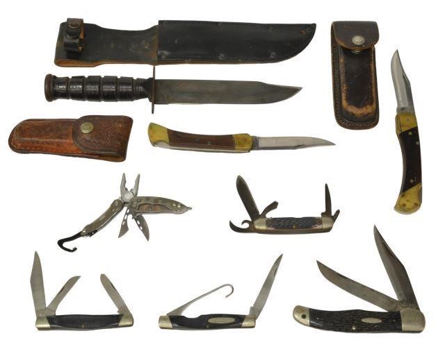 (8) POCKET KNIVES & FIXED BLADE