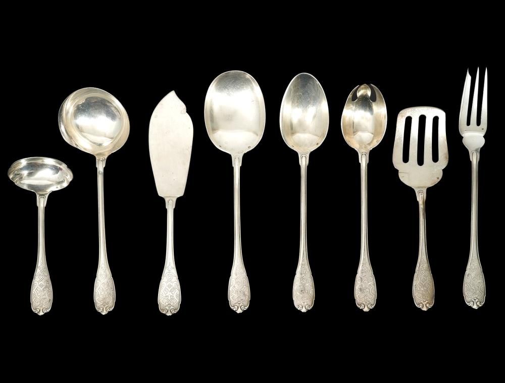 8 PUIFORCAT 'ELYSEE' STERLING
