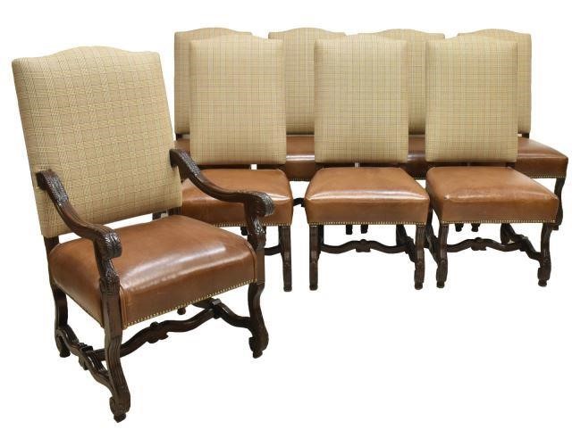 (8) RALPH LAUREN LEATHER SEAT