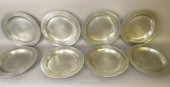 8 REPRODUCTION PEWTER PLATES B