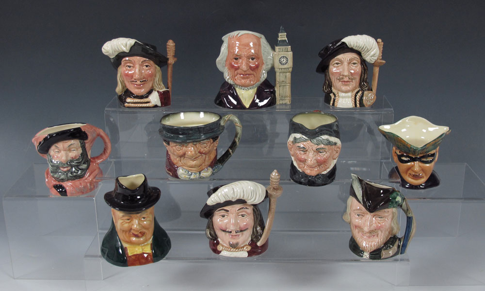 8 ROYAL DOULTON MEDIUM CHARACTER
