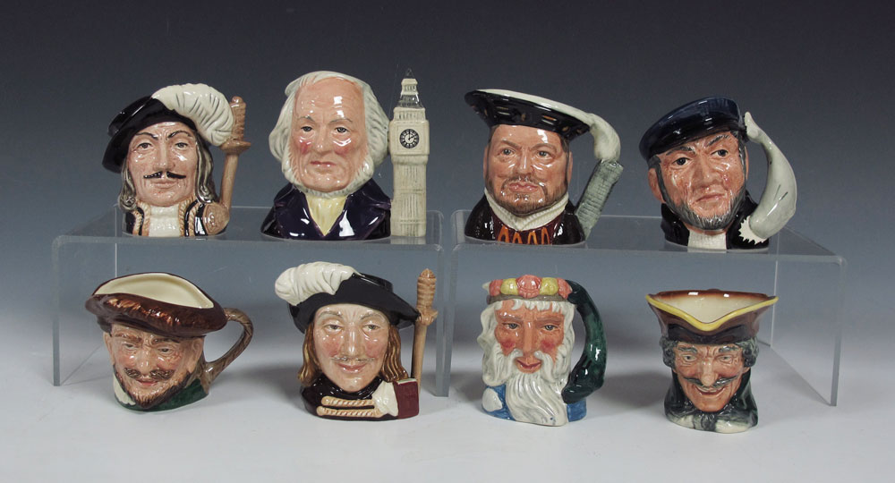 8 ROYAL DOULTON MEDIUM CHARACTER