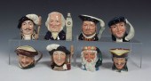 8 ROYAL DOULTON MEDIUM CHARACT