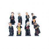 8 ROYAL DOULTON MINIATURE FIGU
