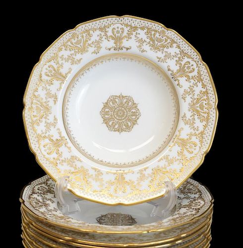 8 ROYAL DOULTON ORNATE SOUP