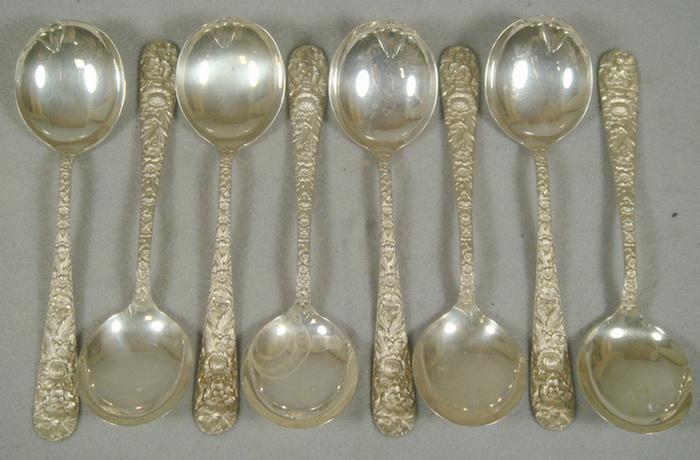 8 S Kirk & Son Repousse sterling