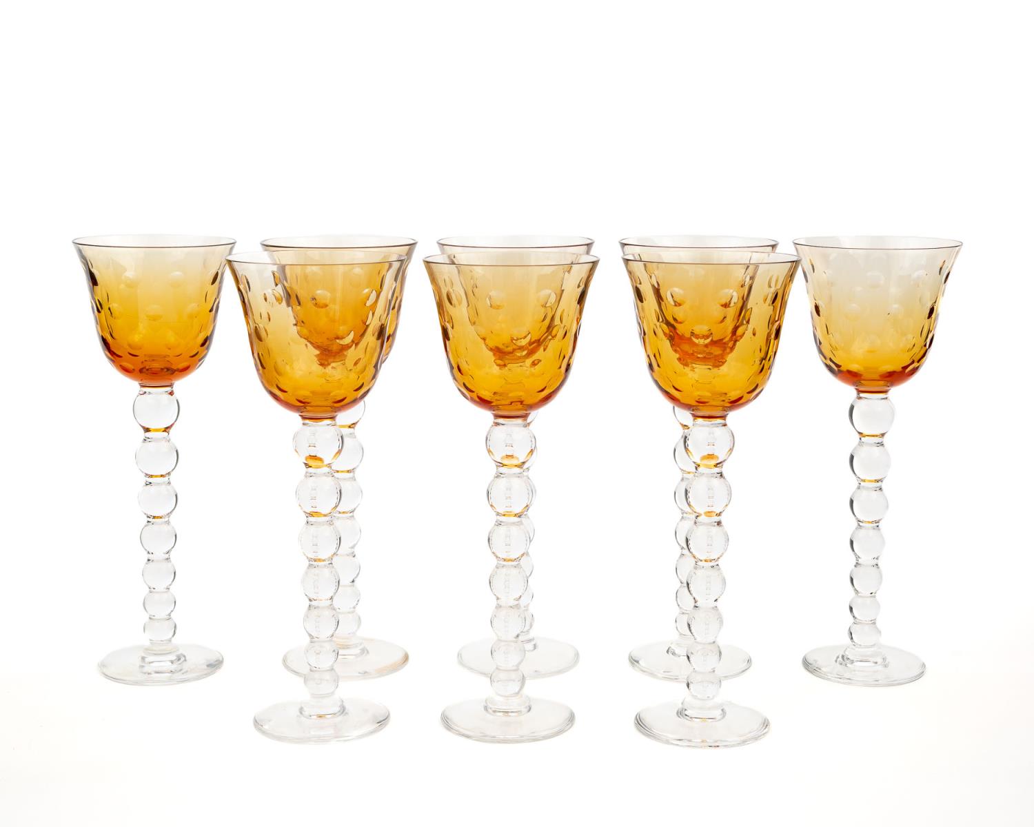 8 SAINT LOUIS AMBER CRYSTAL