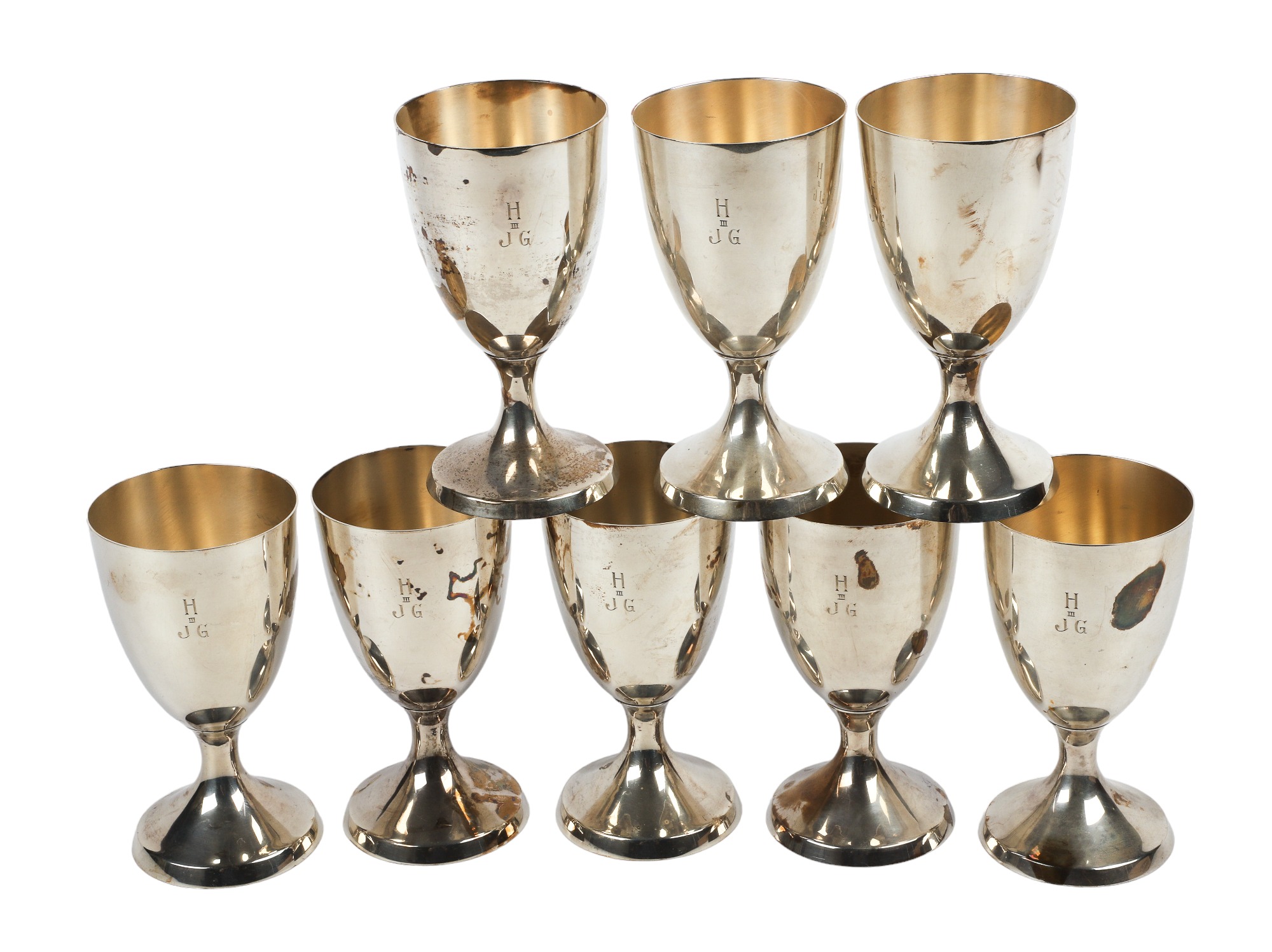 (8) Schofield sterling silver