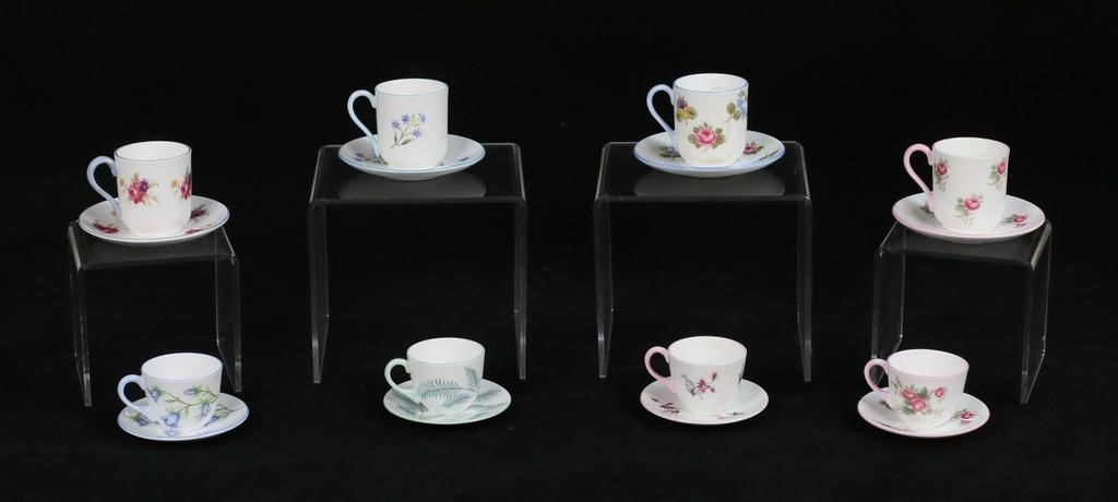 8 SHELLEY PORCELAIN MINIATURE