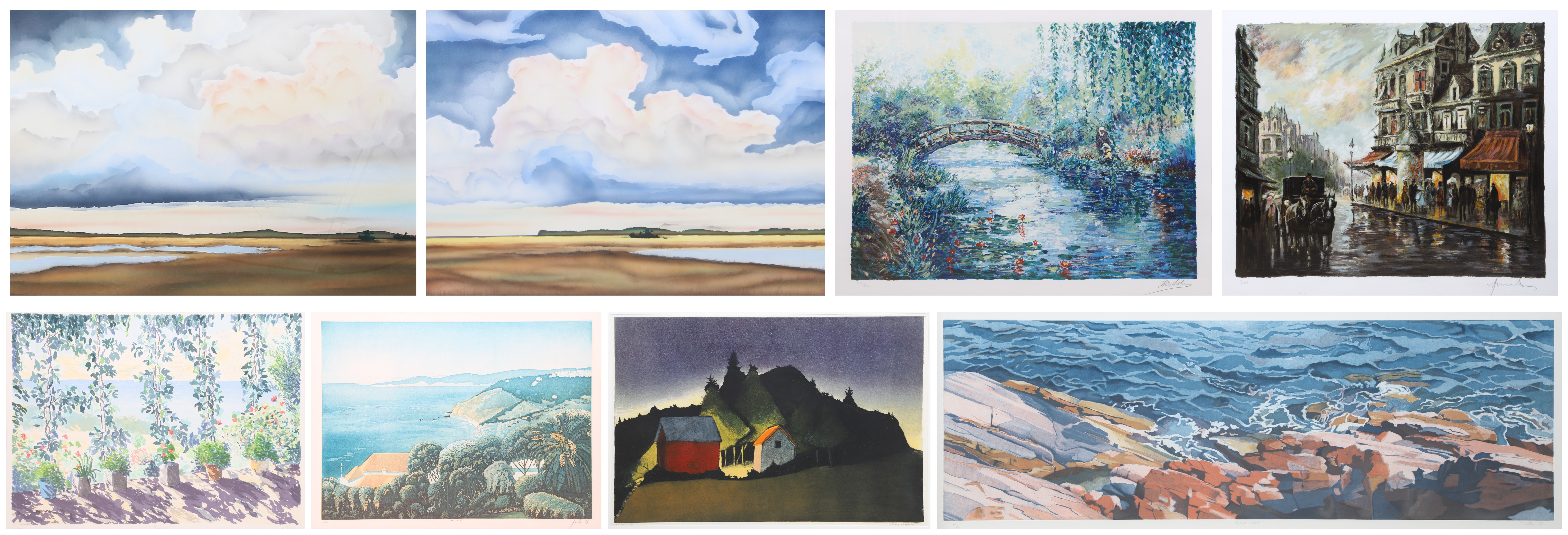 (8) Signed prints, artists