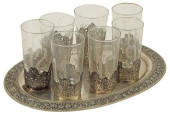 (8) SILVER DRINKS SERVICE GLAS