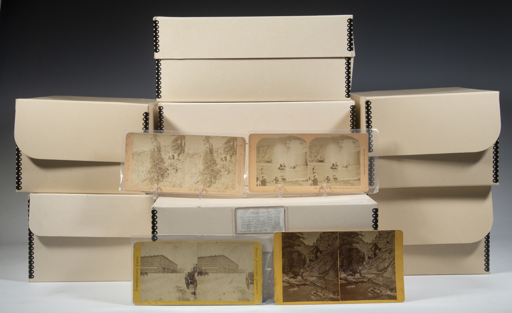 (8) SORTED BOXES OF STEROVIEW