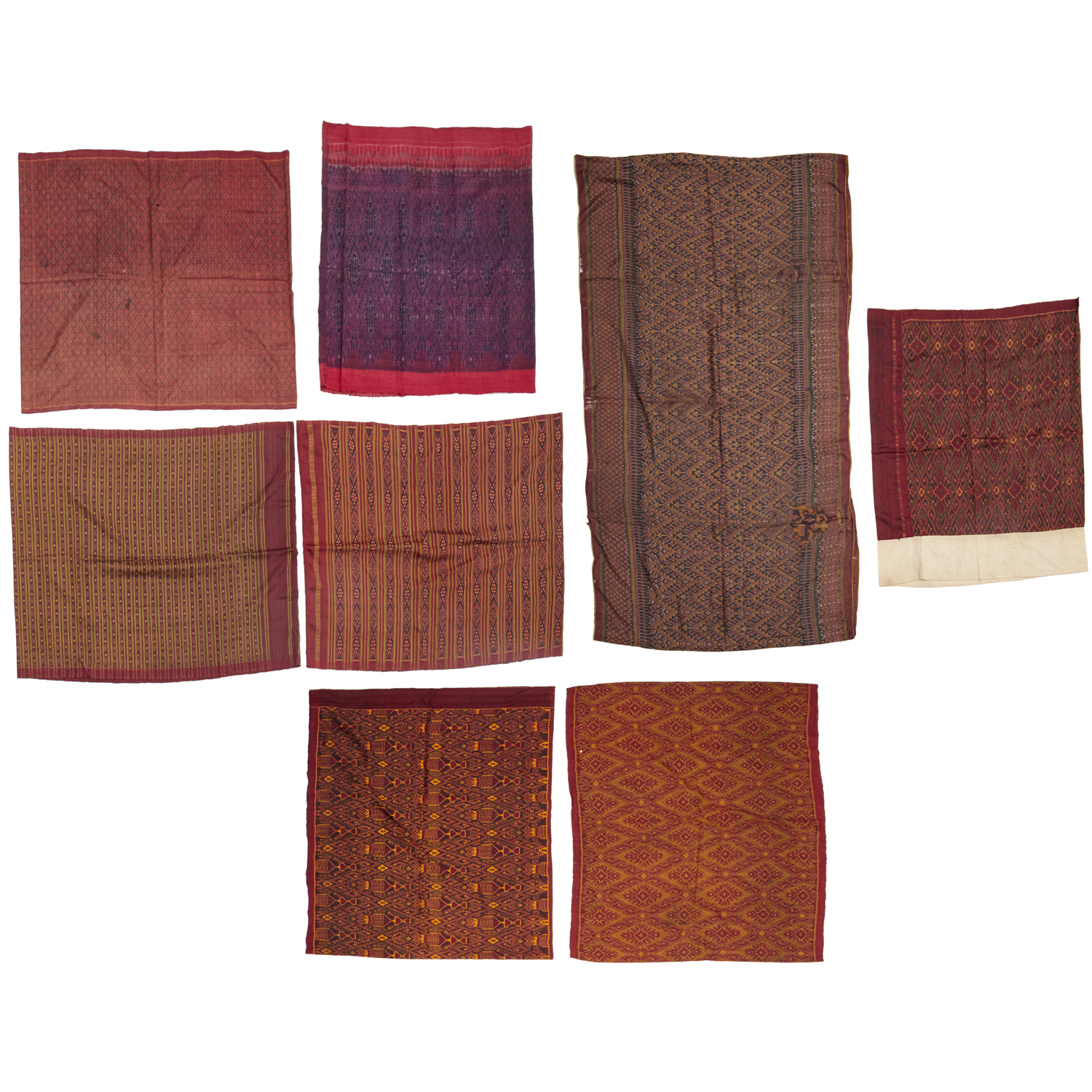 (8) SOUTHEAST ASIAN SILK IKAT AND