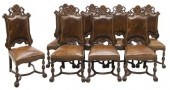 (8) SPANISH BAROQUE STYLE LEAT