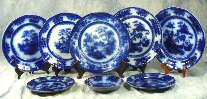 8 Staffordshire blue transfer